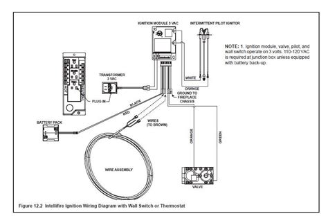 gas fireplace power junction box|gas fireplace insert wiring.